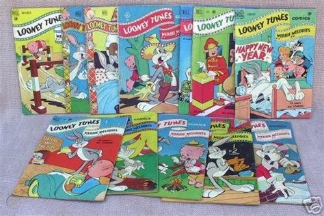 12 Looney Tunes Comic Books Dell -Vintage 1940