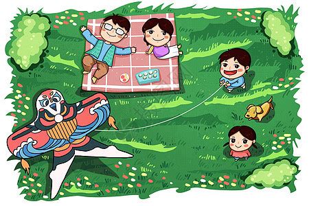 春游野餐插画图片下载-正版图片400101661-摄图网
