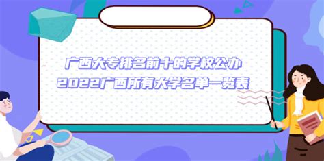 广西公办专科学校排名_广西大专科学校排名2018 - 随意云