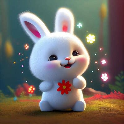 小兔子头像甜美女生图片