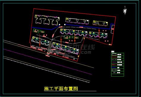 施工现场平面布置图_商业综合体_土木在线