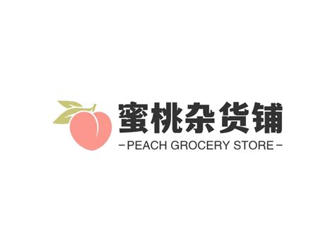蜜桃杂货铺logo设计 - 标小智