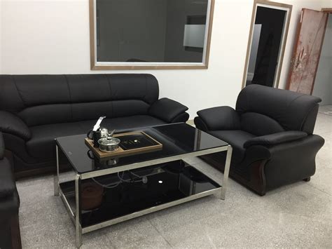 办公沙发商务接待铁艺沙发办公室简约现代小型茶几沙发组合三件套-阿里巴巴