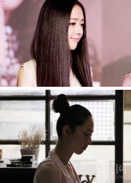 杨颖郭采洁 换个发型女神也会变村姑|美发|发型风格_凤凰时尚