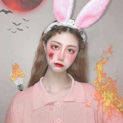 暗黑温柔女生头像真人