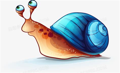 卡通蜗牛动物植物免抠元素PNG图片素材下载_动物PNG_熊猫办公