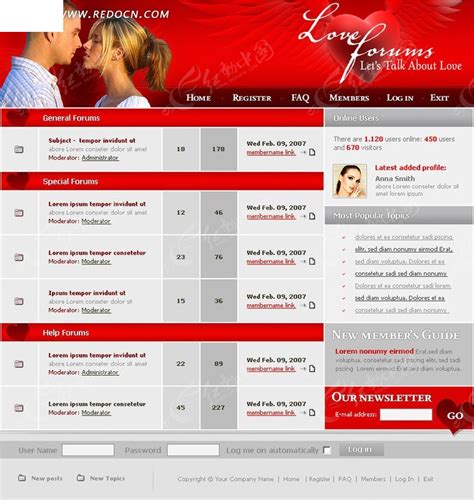 婚恋网站模版素材_红动中国