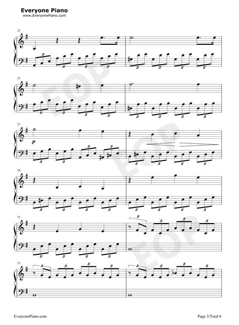 月光奏鸣曲五线谱预览3-钢琴谱文件（五线谱、双手简谱、数字谱、Midi、PDF）免费下载