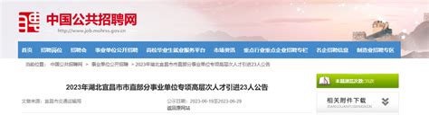 2023湖北宜昌市中心人民医院硕士招聘面试时间为2023年2月10日