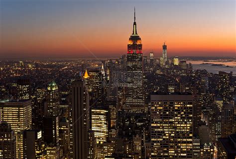 美国纽约曼哈顿洛克菲勒中心高清图片下载-正版图片501518937-摄图网