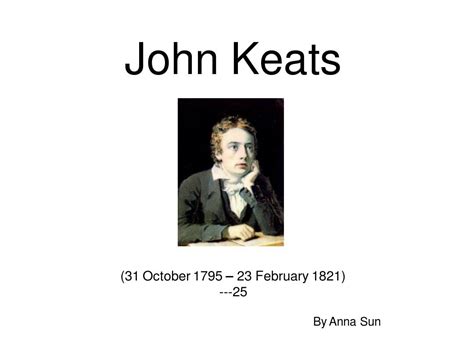 历史上的今天10月31日_1795年约翰·济慈出生。约翰·济慈，英国诗人（逝于1821年）
