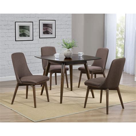 Weston Home Farmhouse Wood Dining Chair with Panel Back, Set of 2, Oka ...