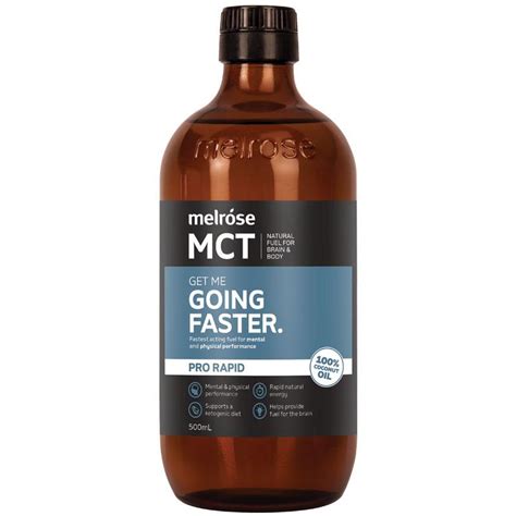 Melrose MCT油 中链甘油三酯 500ml （快速充能型-蓝色标签）|Melrose MCT Oil Brain Power ...