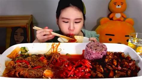 韩国大胃王美食吃播，每次都是满满一大盆，就是大口吃_腾讯视频