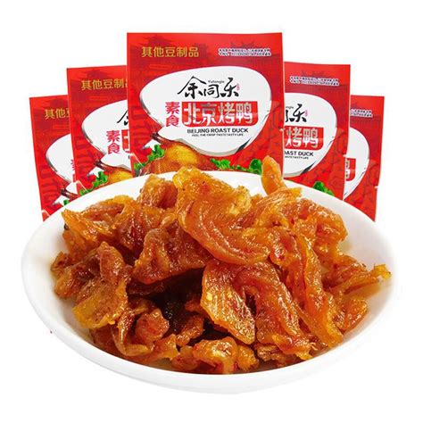 余同乐网红辣条素北京烤鸭口水鸡22g麻辣片豆皮小吃童年回忆零食-阿里巴巴