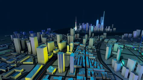 AI人工智能科技空间场景三维立体模型3D资源下载-C4D库