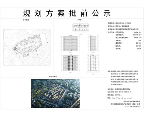 高新区（虎丘区）建设项目规划方案公示（苏州太湖科学城南大教育园区项目-科研综合体3规划方案批前公示）-苏州楼盘网