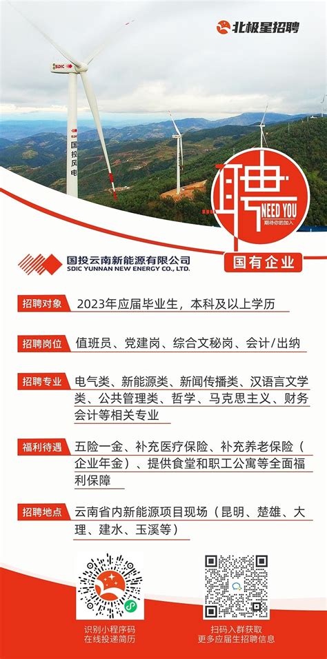 国投云南新能源有限公司招聘简章-商洛学院就业信息网