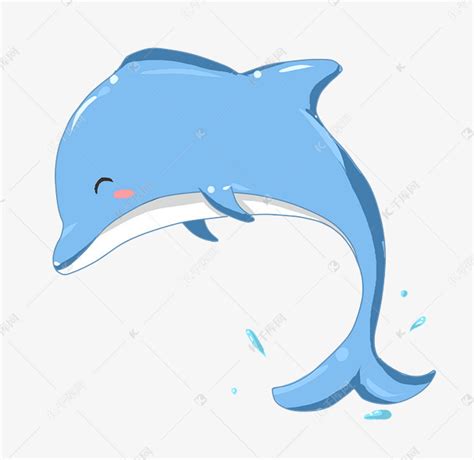 蓝色海豚图片