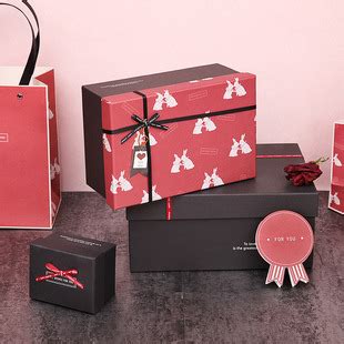 加丝带高档广告礼品盒定制厂家批发六角形生日礼物盒双开包装盒-阿里巴巴