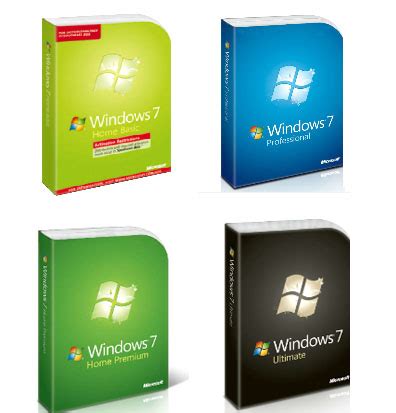 正版Windows 7四版本各个方面的差异