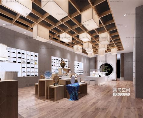 新中式瓷器展厅|空间|家装设计|客服小涵 - 原创作品 - 站酷 (ZCOOL)