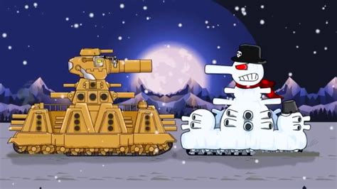 坦克世界动画：美国KV44坦克大战雪怪44坦克，最后kv44呗偷袭成功！_腾讯视频