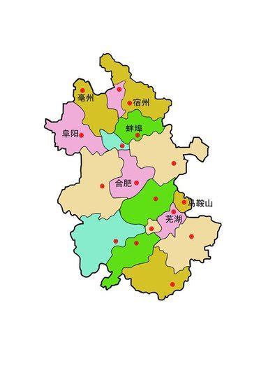 亳州的地图-