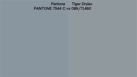 Pantone 7544 C vs Tiger Drylac 089/71460 side by side comparison