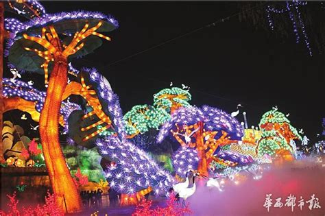 自贡灯会开幕 30米高巨墙再现“中华皮影戏” - 旅游 - 华西都市网新闻频道