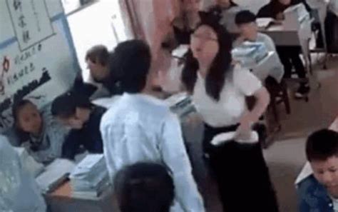 女老师扇学生耳光遭乱拳回击，其丈夫冲到学校报复，理由让人愤怒_老公