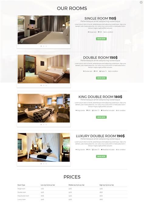 响应式酒店预订网站HTML5模板_简单酒店预订网站模板 - MAGNOLIA