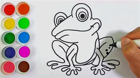 小青蛙怎么画？青蛙简笔画过程分享-露西学画画