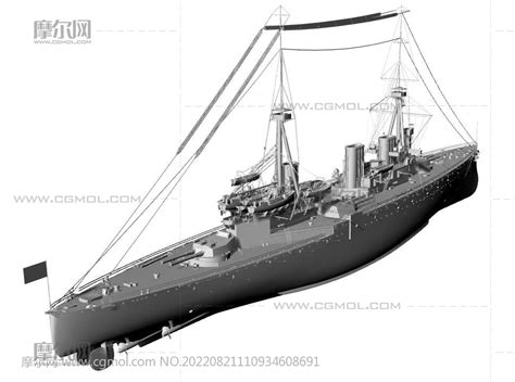 德意志帝国海军塞德里茨号战列巡洋舰su模型_军舰模型下载-摩尔网CGMOL