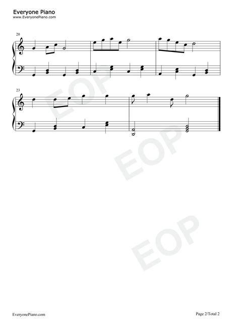 打靶归来-C调简单版五线谱预览2-钢琴谱文件（五线谱、双手简谱、数字谱、Midi、PDF）免费下载