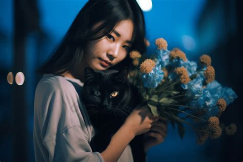 唯美温柔猫咪头像女生