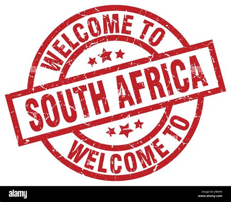 welcome to South Africa red stamp Stock Vector Image & Art - Alamy