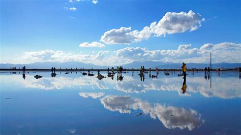 新疆盐湖“开花”，或许是你从未见过的美景。_凤凰网