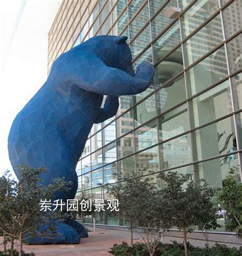 玻璃钢雕塑_切面熊雕塑现代网红北极熊摆件大型卡通-澜田展示