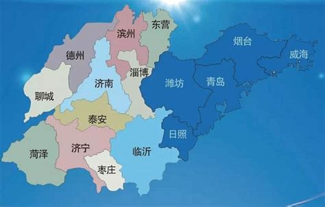 胶东半岛地图图片