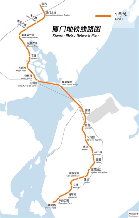 厦门地铁 - 地铁线路图