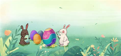 线条画复活节彩蛋兔子涂鸦素材图片免费下载-千库网