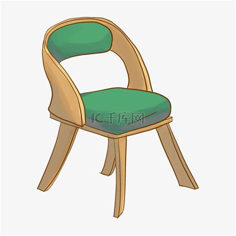 简约绿色椅子插画素材图片免费下载-千库网