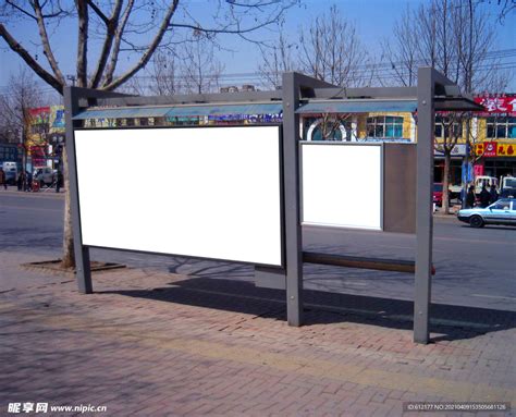 公交车站广告牌高清图片下载-正版图片500842450-摄图网