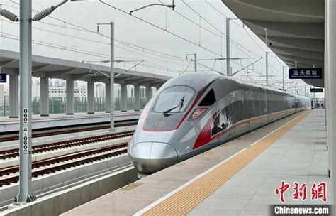 广汕高铁进入全线铺轨阶段：设计时速 350 公里