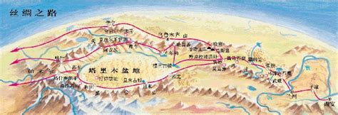 丝绸之路地图图片