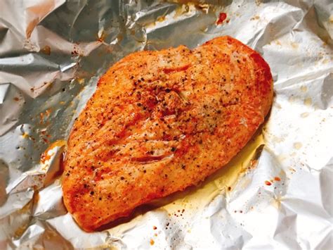 【锡纸烤鸡胸肉的做法步骤图，怎么做好吃】纯爱无痕_下厨房