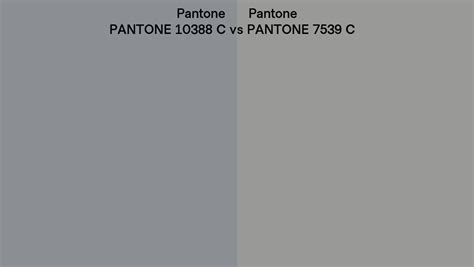Pantone 10388 C vs PANTONE 7539 C side by side comparison