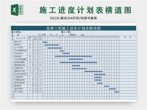 装饰装修工程施工进度计划表