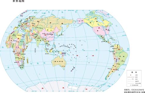 求十分清晰的中文世界地图-
